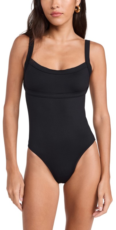 WARDROBE. NYC Scoop Back One Piece Swimsuit Black