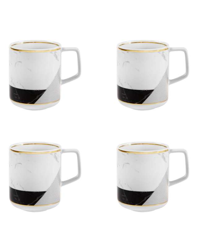 Carrara Coffee Mugs, Set Of 4