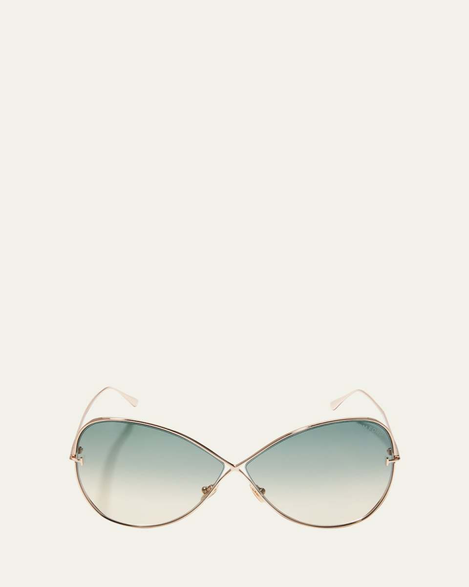 Nickie Metal Butterfly Sunglasses