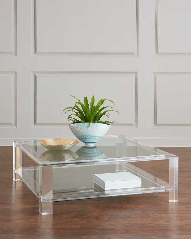 Surrey Acrylic Square Cocktail Table