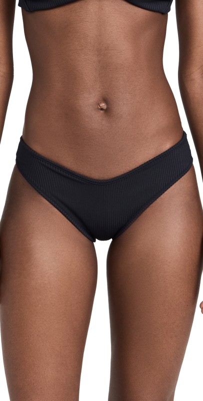 Montce Lulu Bikini Bottoms Black Rib