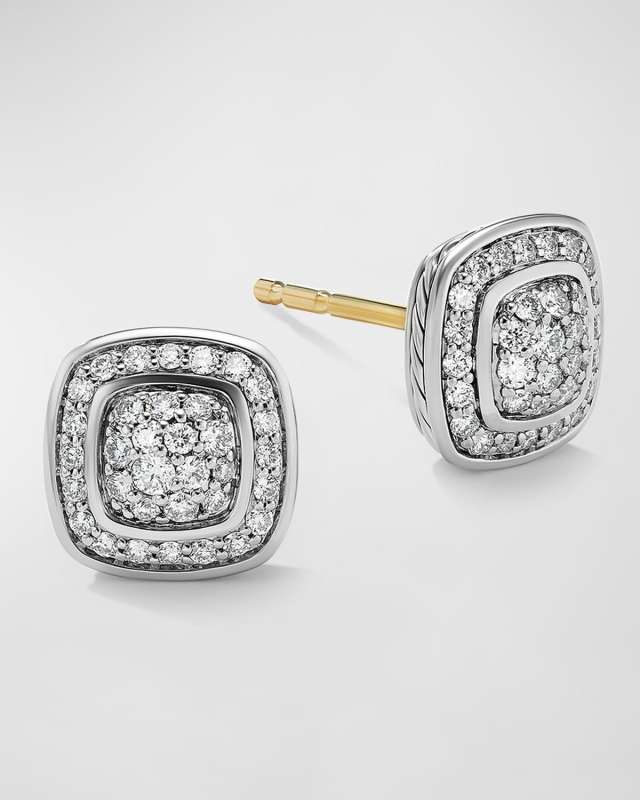 5mm Albion Stud Earrings in Diamonds and Sterling Silver