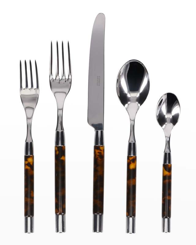 Conty 5-Piece Place Setting, Tortoise
