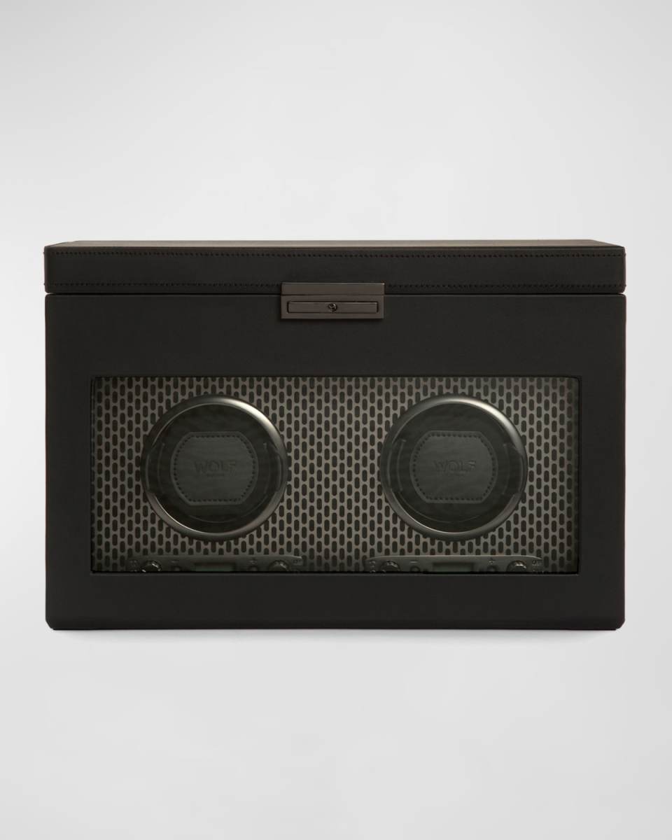 Axis Double Watch Winder with Storage