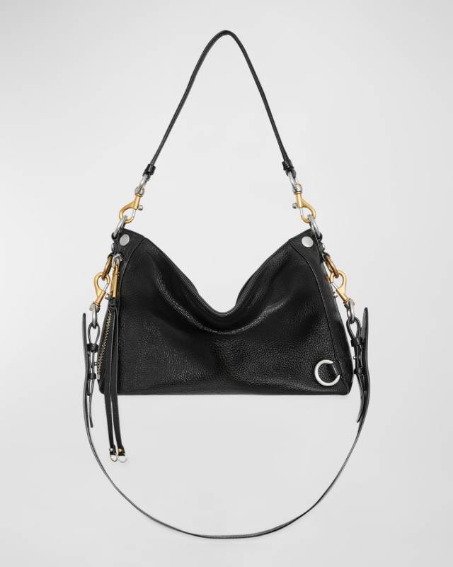 Mab Zip Leather Crossbody Bag