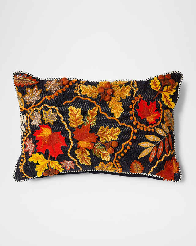 Falling Leaves Lumbar Pillow