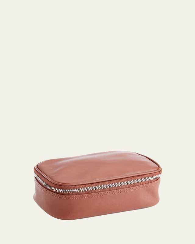 Monogrammed Travel Tech Organizer Leather Case