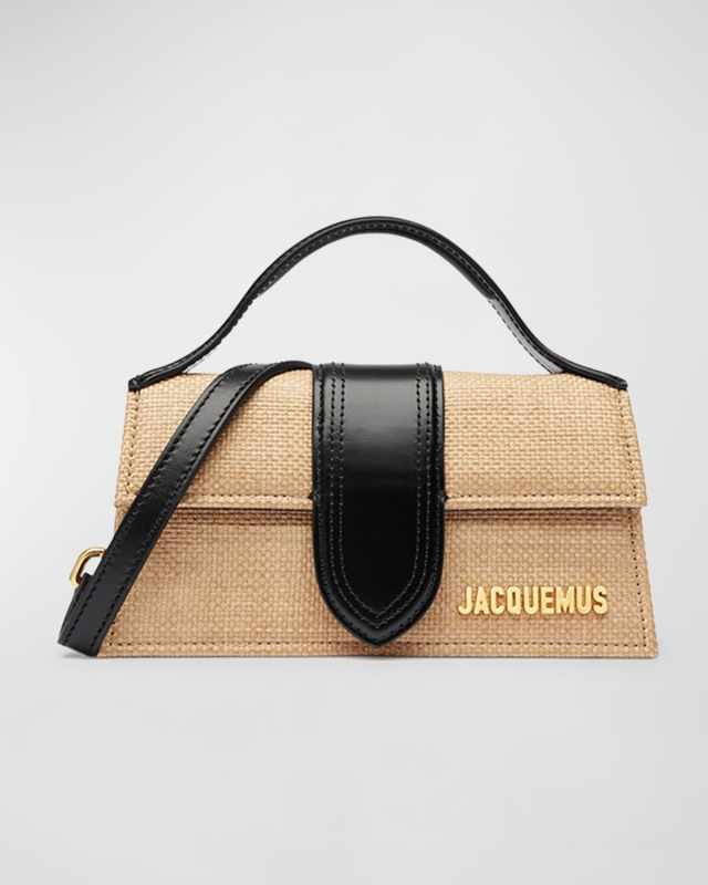 Le Bambino Woven Top-Handle Bag