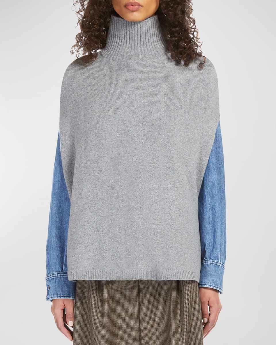 Annica Cashmere Turtleneck Poncho