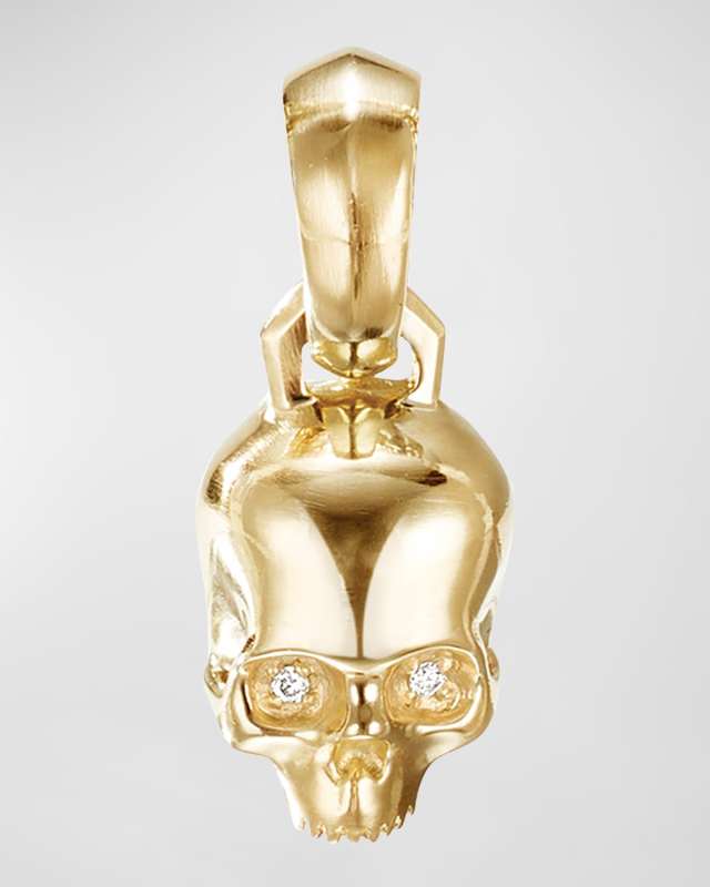 Skull Pendant in 18K Gold, 19.3mm