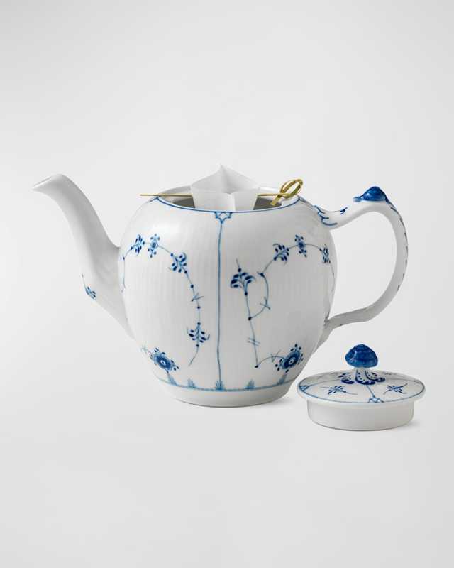 Fluted Tea Pot, 1-Qt.
