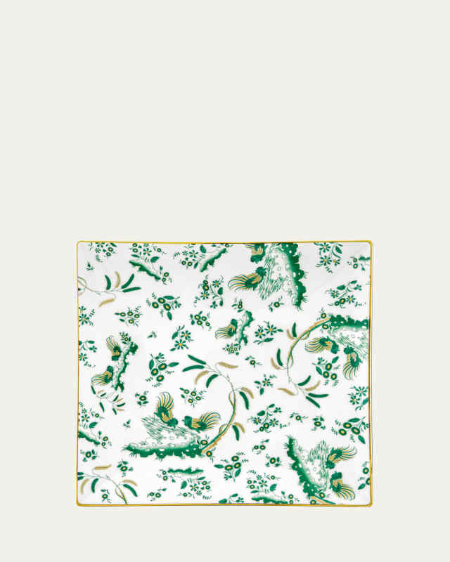 Oro di Doccia Square Plate, Giada