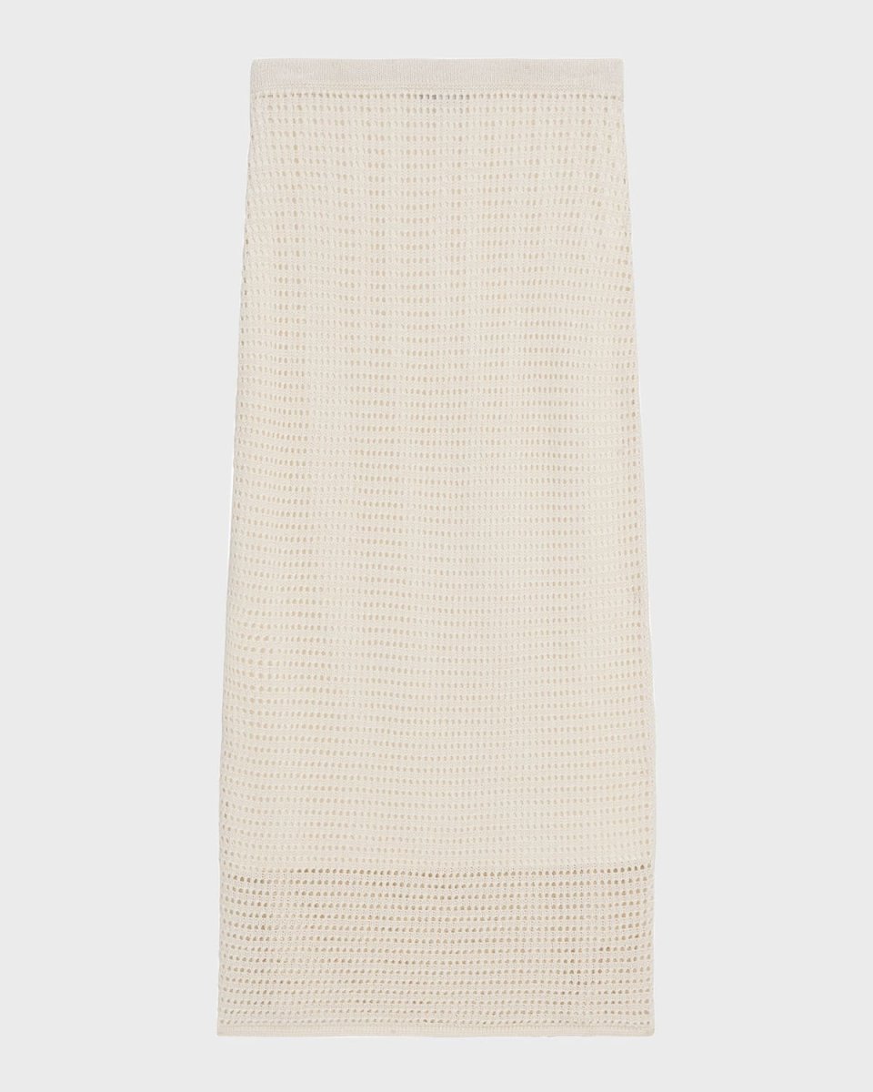 Neo Harbor Chain Midi Mesh Skirt