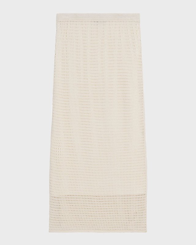 Neo Harbor Chain Midi Mesh Skirt