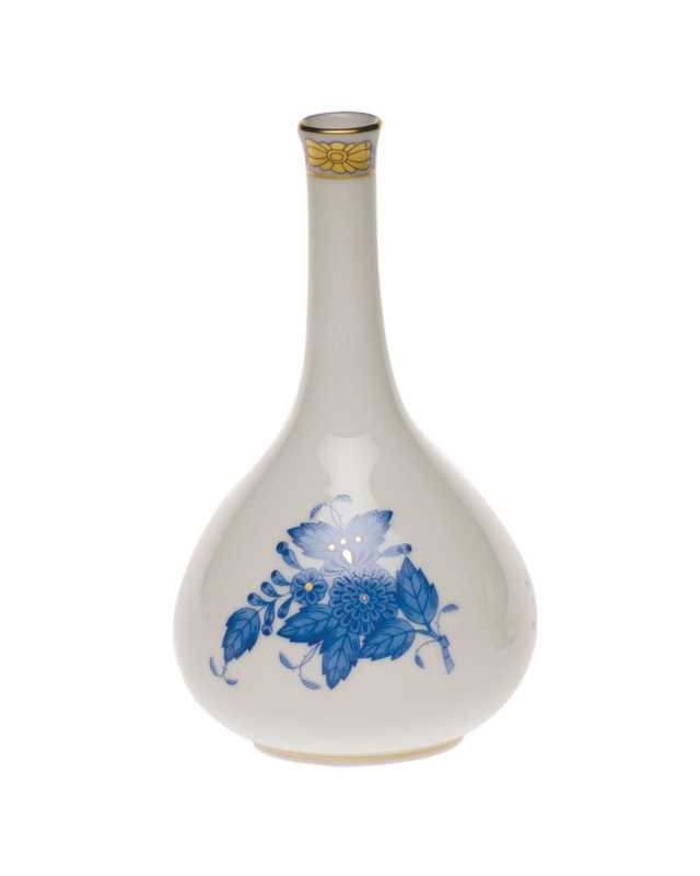 Chinese Bouquet Blue Medium Bud Vase