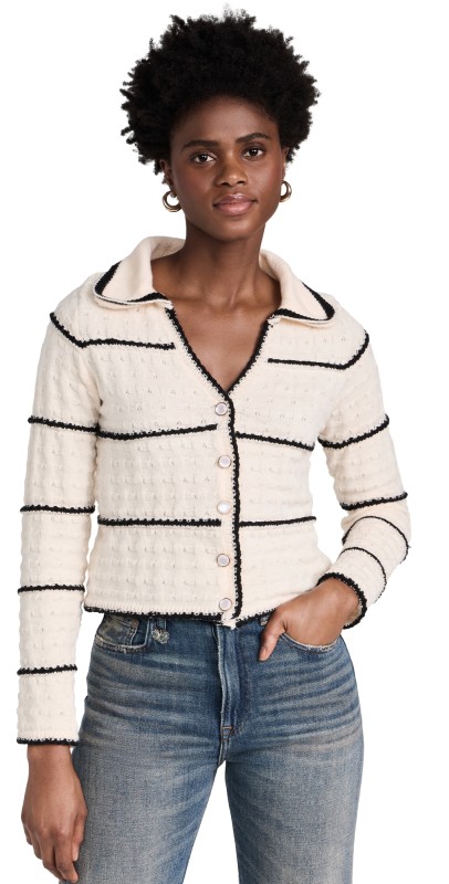 Line & Dot Mariner Sweater Ivory and Black
