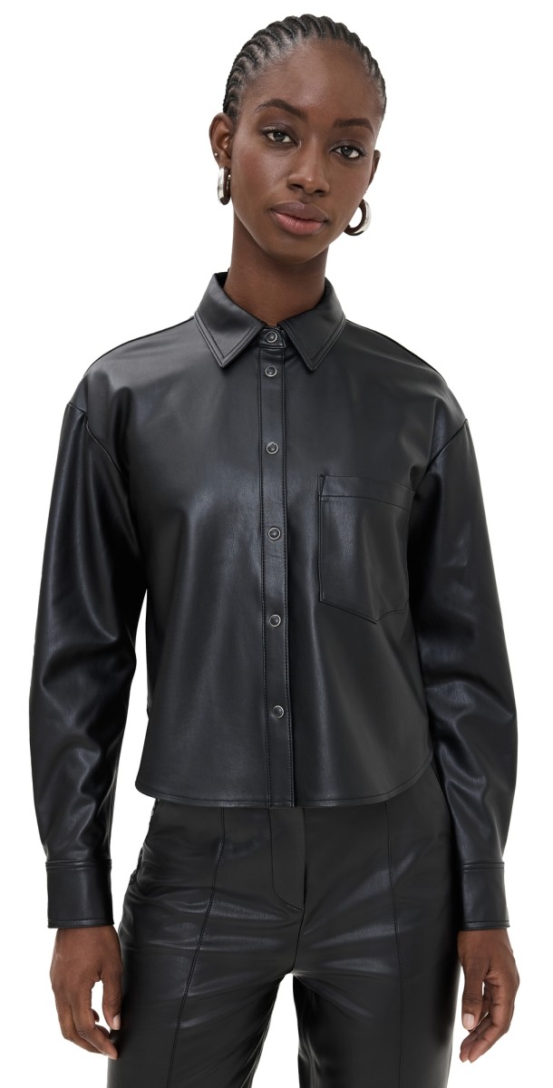 Veronica Beard Aderes Shirt Black