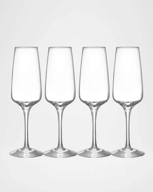Pulse Champagne Flutes, Set of 4