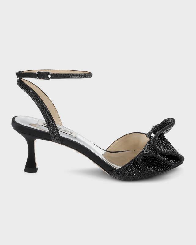Remi Strass Ruffle Stiletto Sandals