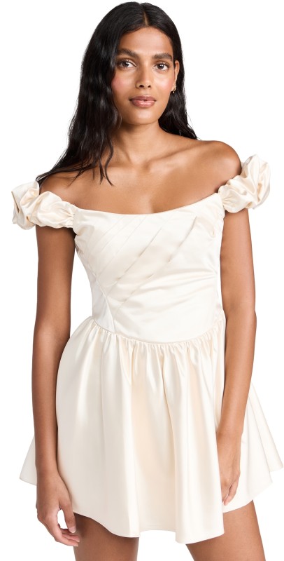 LoveShackFancy Cailey Dress Cream