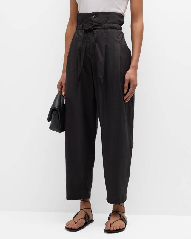Casimir Pleated Cropped Trousers