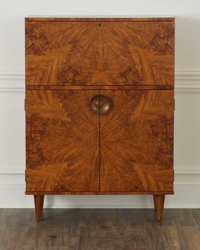 Manhattan Burlwood Bar Cabinet