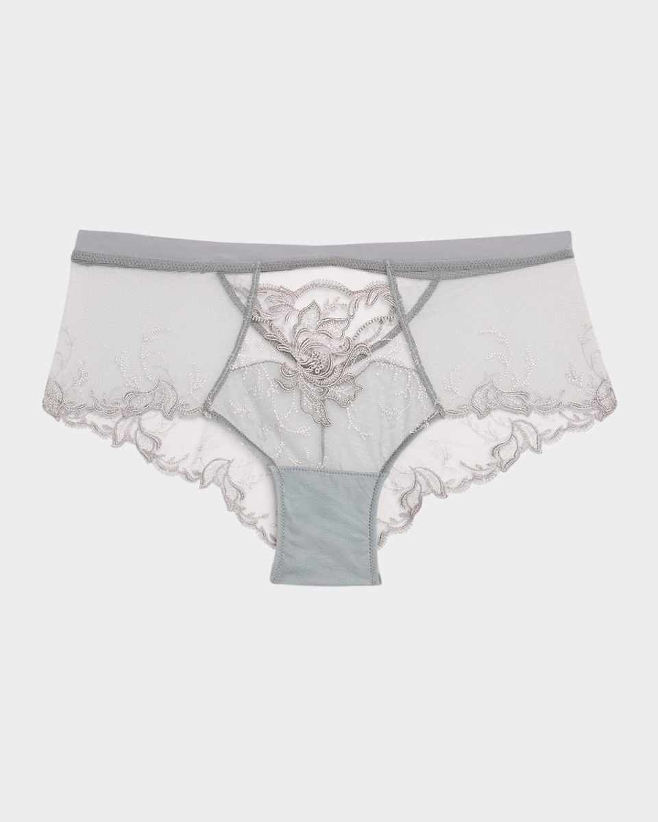 Source Beaute Embroidered Tulle Boyshorts