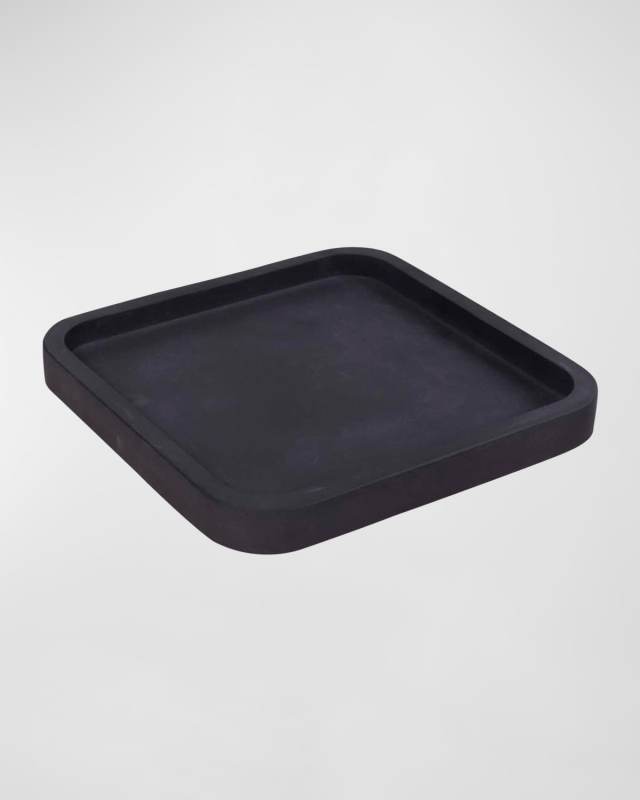 Men's Genuine Black Marble Catchall Tray