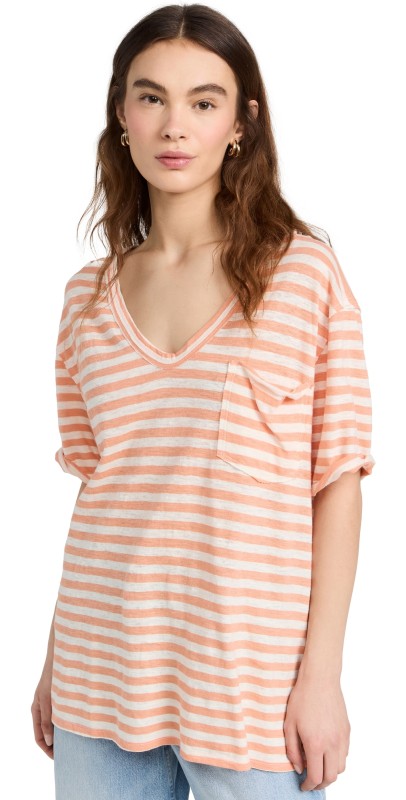 Free People Care FP All I Need Tee Grapefruit Seltzer