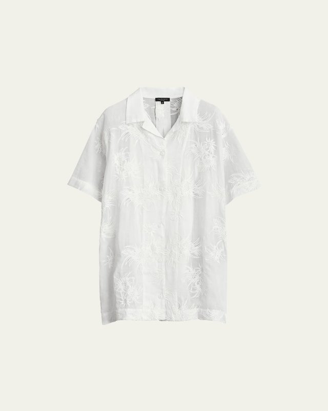 Reed Embroidered Shirtdress