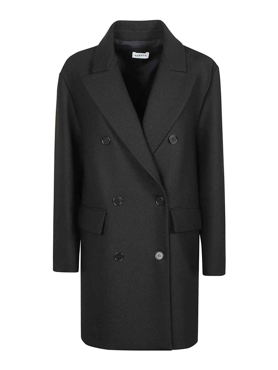 P. A.R. O.S. H. Manteau Court - Noir