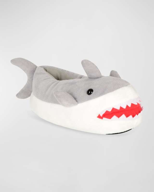 Kid's Shark Bite Slippers, Size M-L