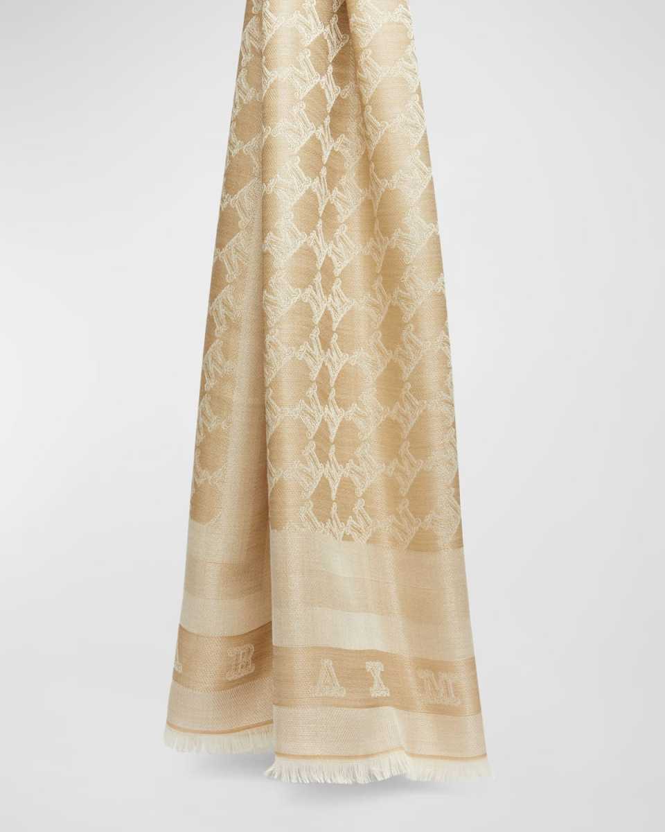 Mestre Jacquard Wool-Blend Stole