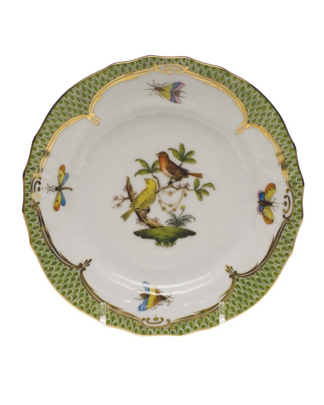 Rothschild Bird Green Motif 6 Bread & Butter Plate