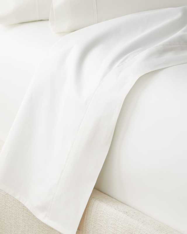 Organic 464 Percale Flat Sheet, FULL