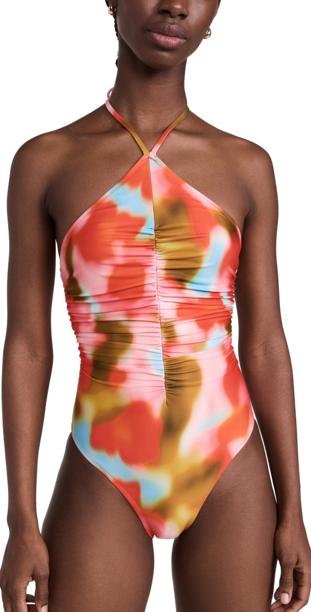 Solid & Striped The Mina One Piece Blur Print