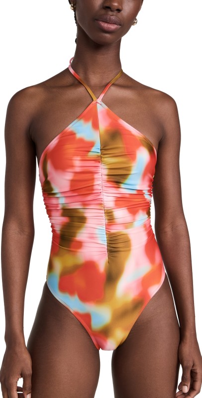 Solid & Striped The Mina One Piece Blur Print