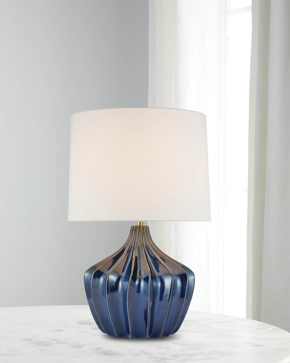 Sur Large Blue/Brown Table Lamp by Champilamaud - 30"