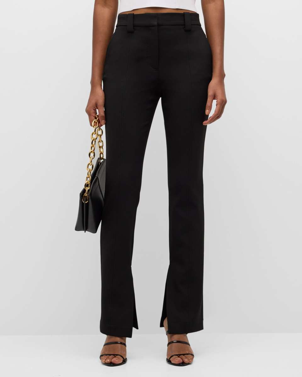Carson Seamed Split-Hem Trousers