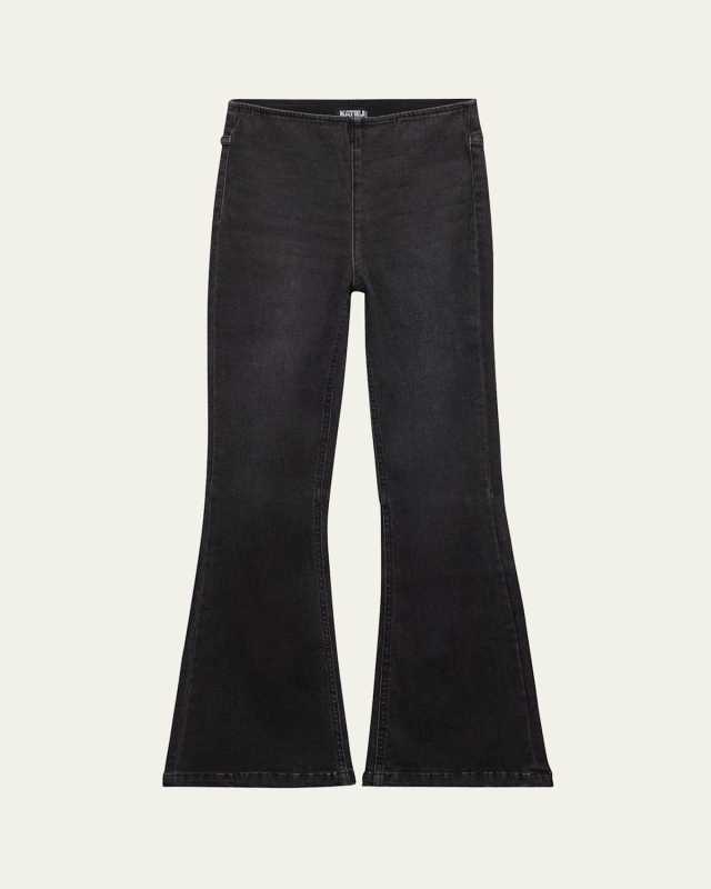 Girl's Woodstock Flare Denim Pants, Size S-XL