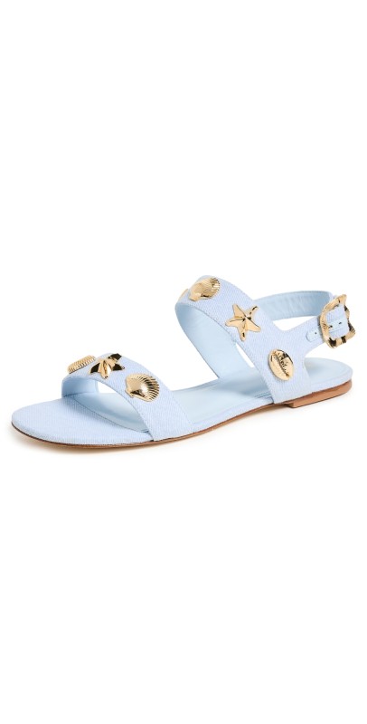 Larroudé Madison Flat Sandals Maya