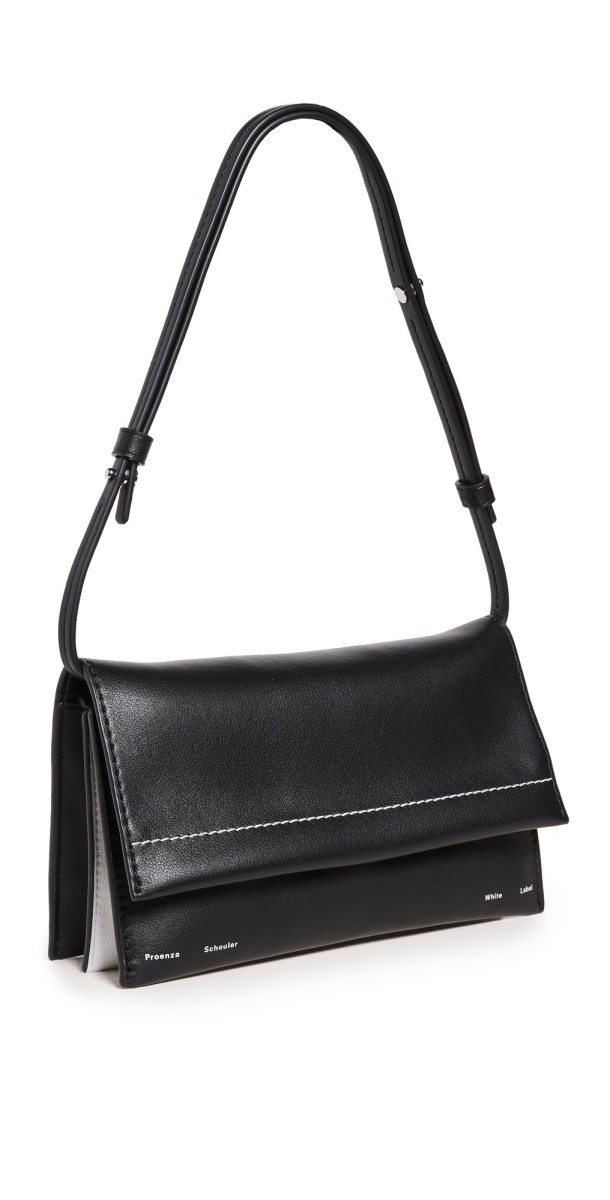 Proenza Schouler White Label Small Accordion Flap Bag Black