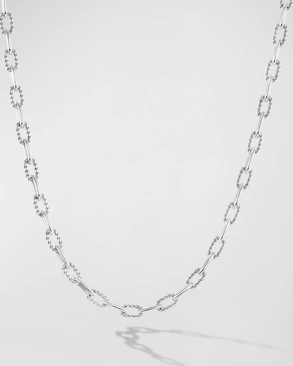 Madison Chain Necklace in Silver, 3mm, 36"L