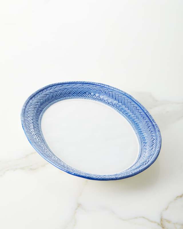 Le Panier 17" Platter - Delft Blue