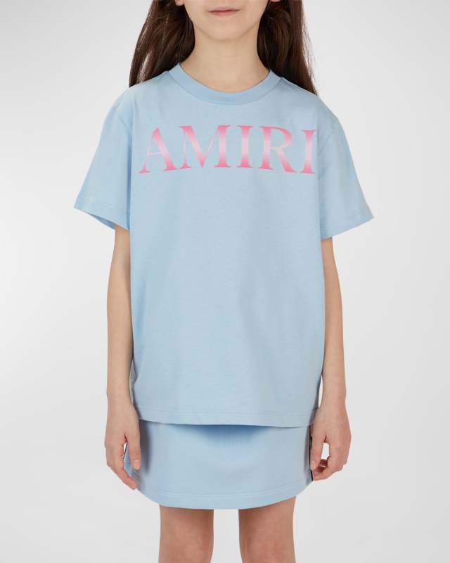Kid's Gradient Logo-Print T-Shirt, Size 4-12