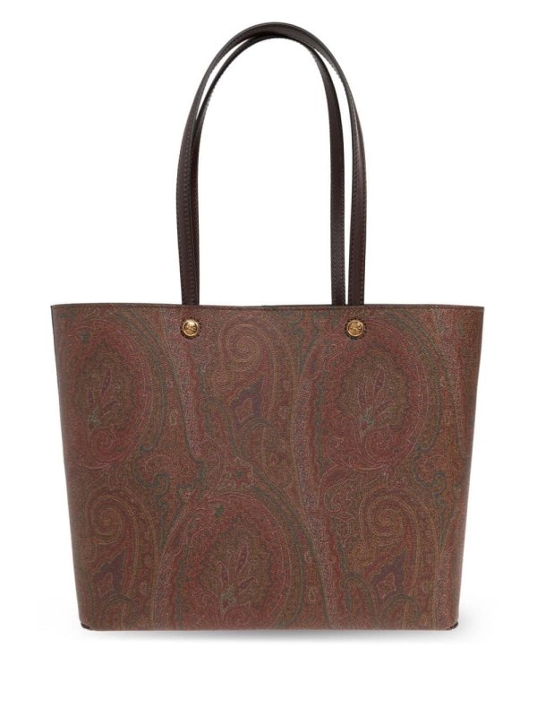 large Paisley jacquard shopper tote bag