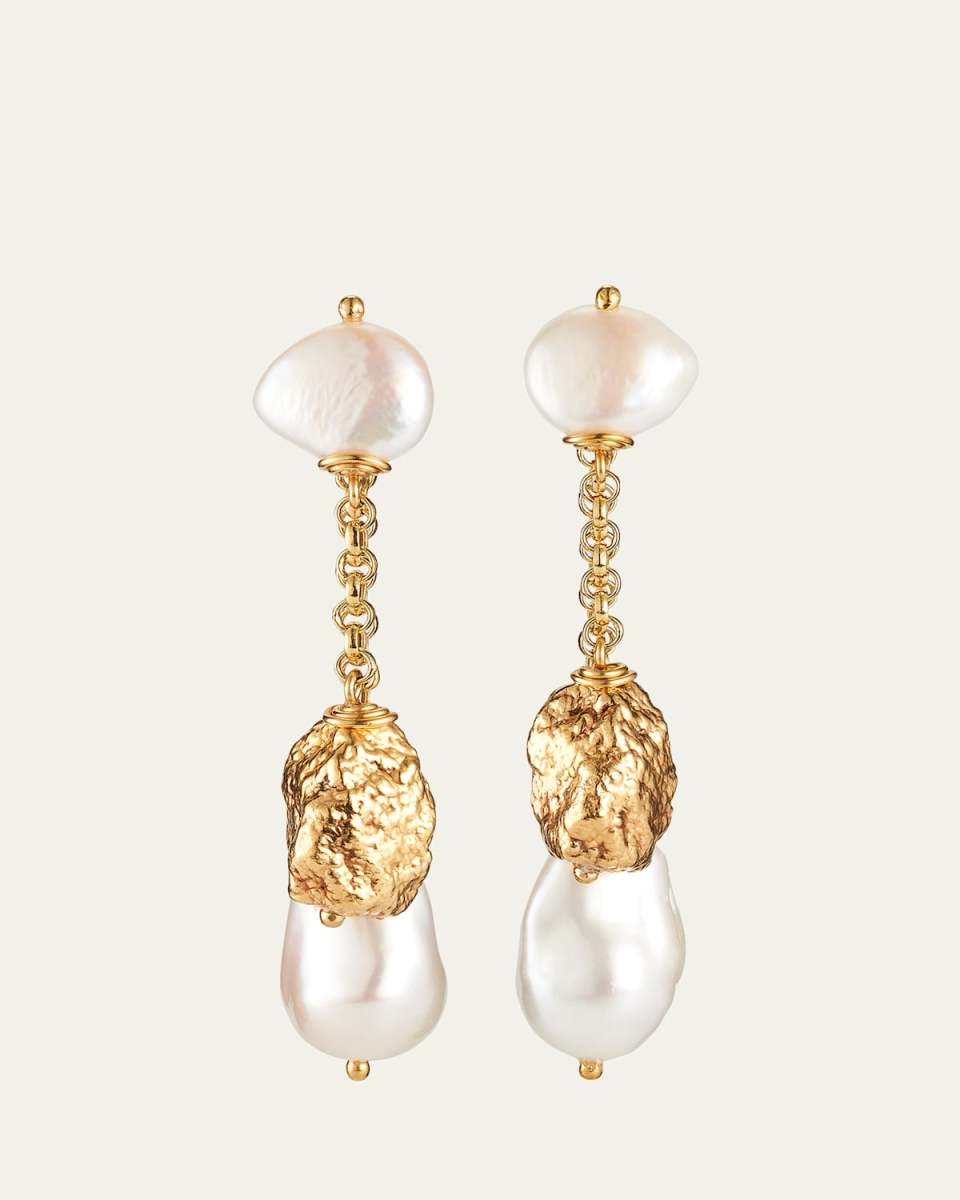 Freshwater Pearl Front and Back Earrings