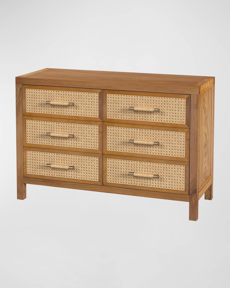 Mesa Rattan 6-Drawer Dresser