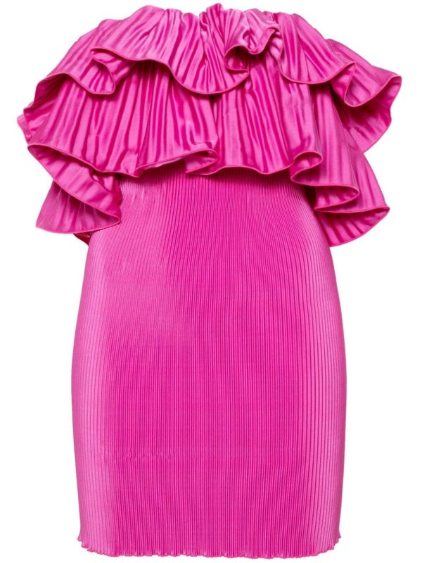 Premiere plissé mini dress
