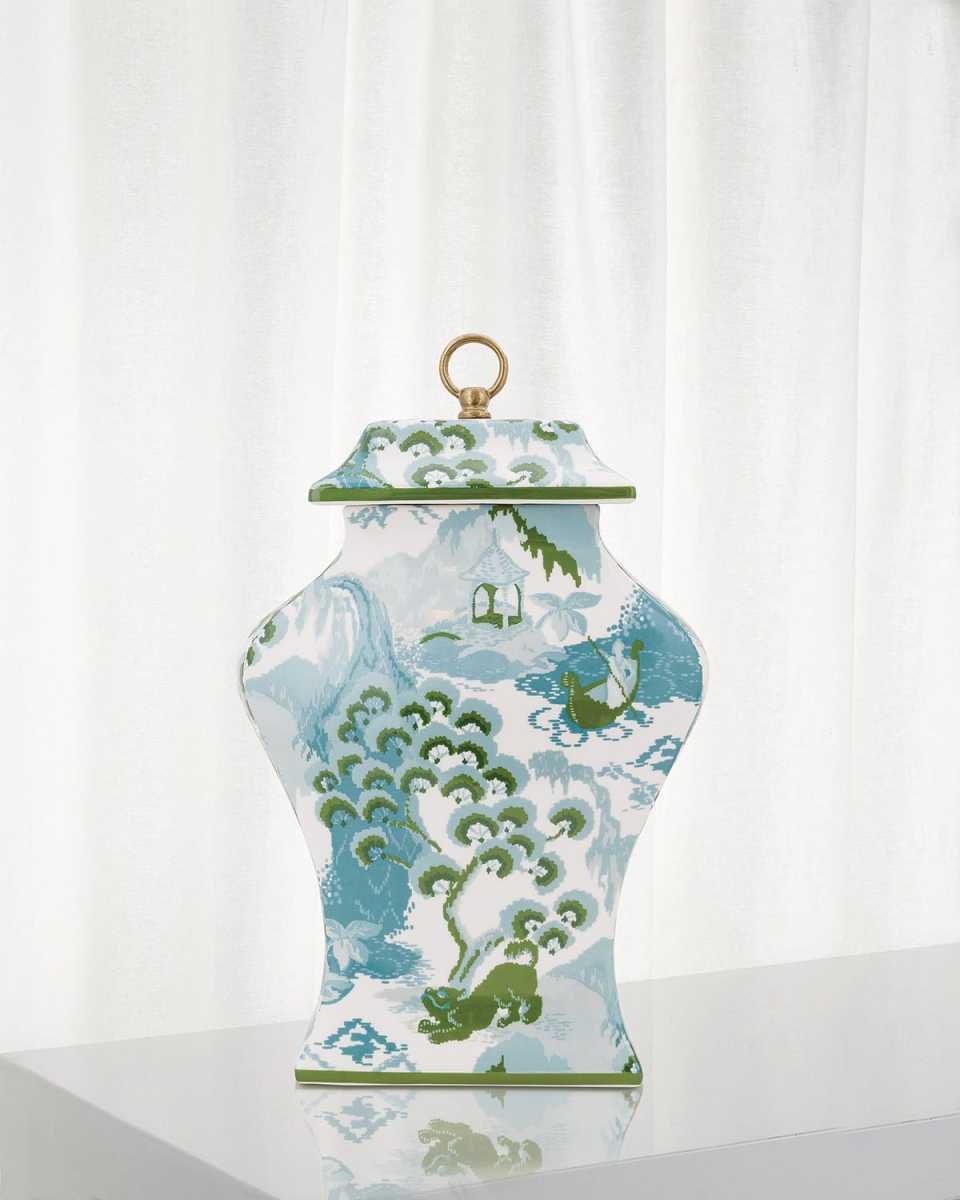 Madcap Cottage Canton Jar in Celadon
